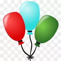 图形生日剪贴画气球电脑图标-生日