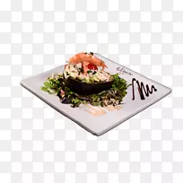 餐厅、日式料理、晚餐、酒店和公寓菜单-螃蟹通心粉沙拉食谱