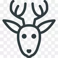 图形驯鹿插图png网络图.鹿