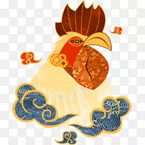 鸡夹艺术形象新年设计-小米
