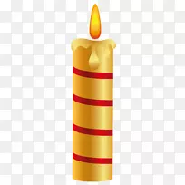 蜡烛设计黄色火焰图像-蜡烛