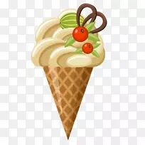 冰淇淋锥夹艺术冰POP-冰淇淋