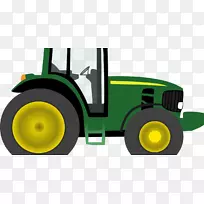 约翰迪尔剪贴画：运输拖拉机农业拖拉机