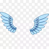 剪贴画线身饰微软天蓝色-守护天使