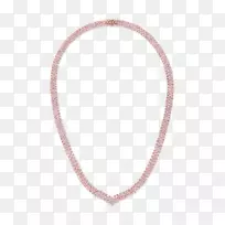 项链身躯珠宝珍珠人体-粉红色家具