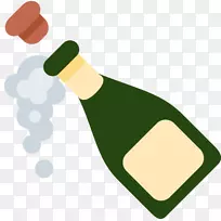 香槟酒，红酒，白葡萄酒，emojipedia-Cigale泡沫