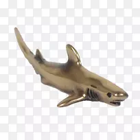 方形鲨鱼动物群金属颌骨鲨鱼斗篷扣钉