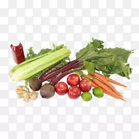 绿色饮食，素食，蔬菜-芹菜，胡萝卜盘
