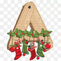 圣诞女巫圣诞长统袜圣诞装饰品圣诞节装饰品圣诞树
