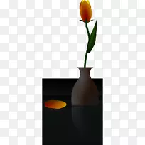 花瓶图郁金香花瓶