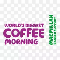 世界上最大的咖啡早晨麦克米伦癌症支持标志品牌