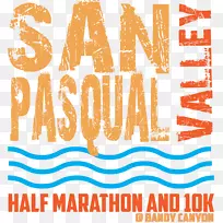 圣帕斯夸尔山谷半程马拉松赛&10公里埃斯康迪多0剪贴画
