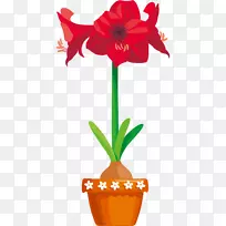 插画艺术图形png图片花卉盆景