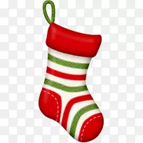 圣诞老人剪贴画圣诞长袜圣诞日-圣诞老人