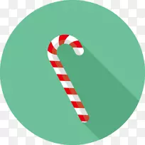 糖果手杖圣诞装饰品圣诞日字体