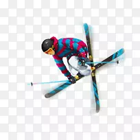 滑雪杆，冬季运动，自由式滑雪，滑雪者