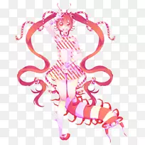 无脊椎动物剪贴画插图图形设计.千足虫