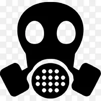防毒面具呼吸器夹艺术危险符号.时装展板