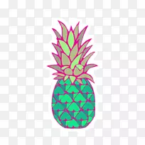 剪贴画菠萝贴纸图案-菠萝