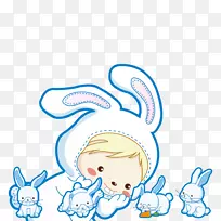 兔子图形复活节兔子图像png网络图.生肖标志