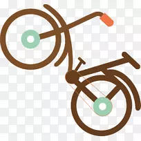 自行车车轮卡通形象自行车框架.自行车标志