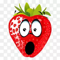 草莓剪贴画浆果酥饼水果卡通水果