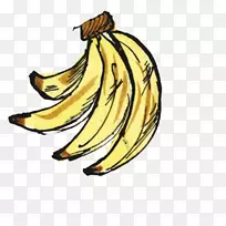 香蕉插画艺术商品食肉动物-香蕉