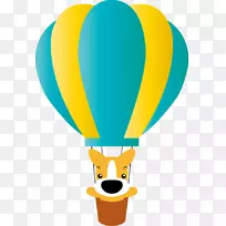 热气球夹艺术插图png图片.气球