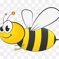 西方蜜蜂黄蜂形象图-蜜蜂徽章