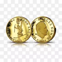 金币20克朗挪威金银硬币