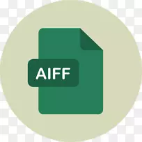 计算机图标标识计算机文件品牌音频交换文件格式-aiff徽章
