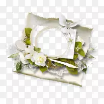 花卉设计婚礼相框形象-花
