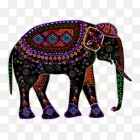 泰国大象绘制图形.大象