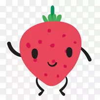 图形水果图像设计插图-可爱草莓