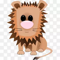狮子剪贴画猫宠物-Inkscape