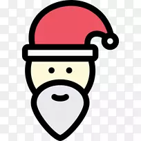 圣诞老人图形圣诞节电脑图标插图-圣诞老人