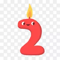 生日蜡烛数字艺术设计-数字
