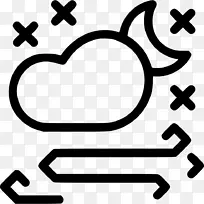 电脑图标云冰雹雨雪云