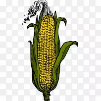玉米芯上的糖果玉米图形剪辑艺术.玉米