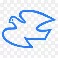鸽子和鸽子作为象征岩石鸽子剪贴画形象-喜鸽