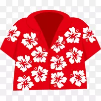 夏威夷语剪辑艺术阿罗哈衬衫