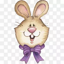 剪贴画图片兔子复活节兔子-可爱的图形