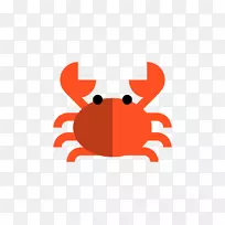 螃蟹食品计算机图标餐厅可伸缩图形.螃蟹