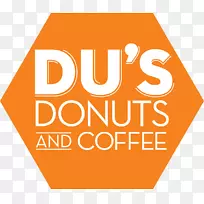 杜氏甜甜圈&咖啡标志品牌-甜甜圈背景