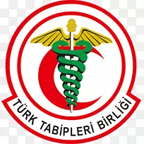 土耳其医学协会医生徽标图形.流动