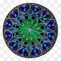 曼达拉脉轮艺术绘画-曼陀罗透明和半透明