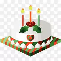 纸杯蛋糕剪贴画圣诞蛋糕水果蛋糕