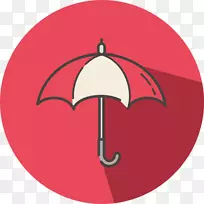 剪贴画雨伞产品设计-ambrela徽章