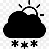 天气剪贴画图片雪电脑图标-符号杜日
