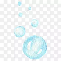水彩画水彩：花肥皂泡泡png图片图像